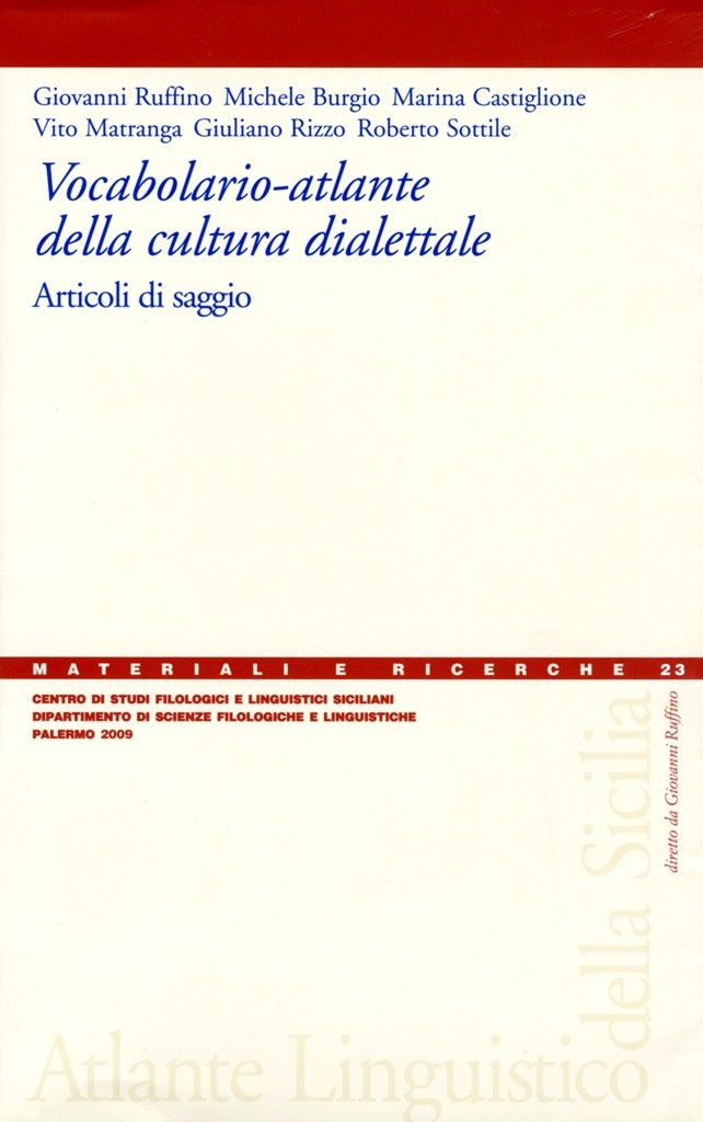 Book Cover: Vocabolario–atlante della cultura dialettale