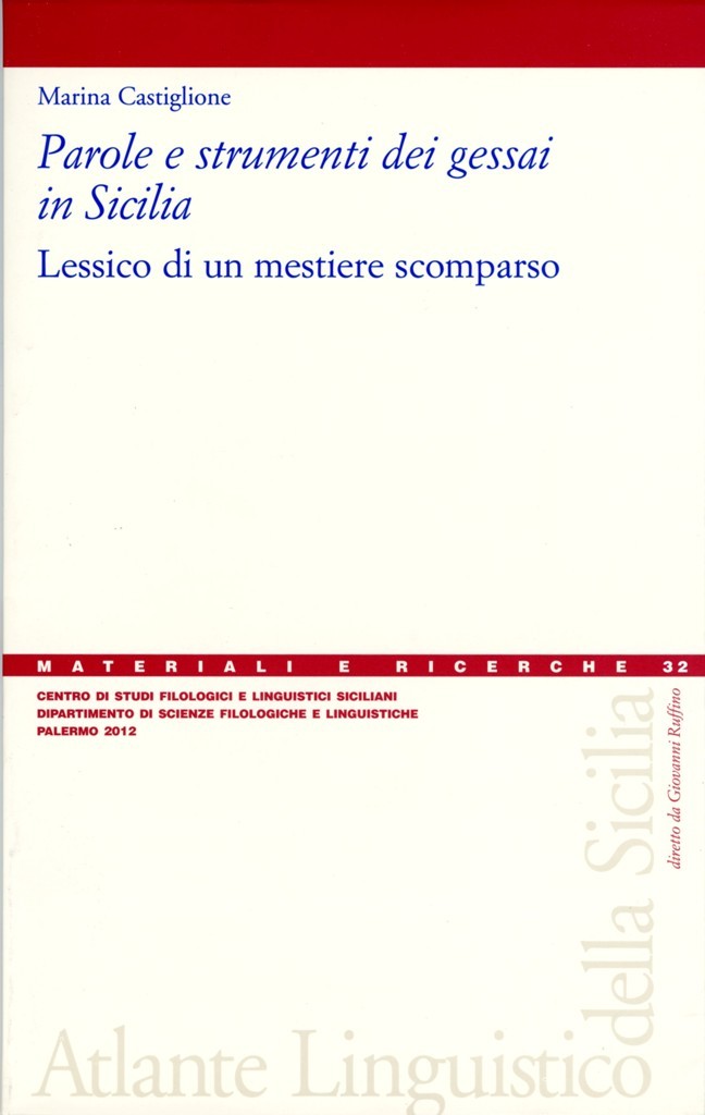 Book Cover: Parole e strumenti dei gessai in Sicilia