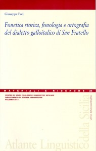Book Cover: Fonetica storica, fonologia e ortografia del dialetto galloitalico di San Fratello